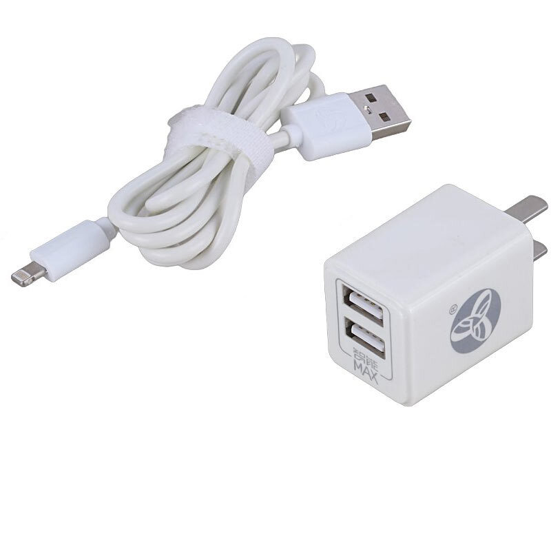 شارژر دیواری 10.5 وات Aopuduo AD-581P 2.1A + کابل آیفونی