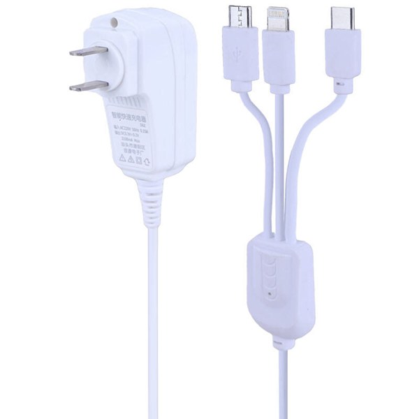 شارژر دیواری سیم وصل 11 وات Aopuduo AD-563 2.1A