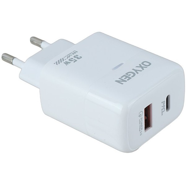 شارژر دیواری 35 وات اکسیژن CH-4 QC3.0 PD 3A