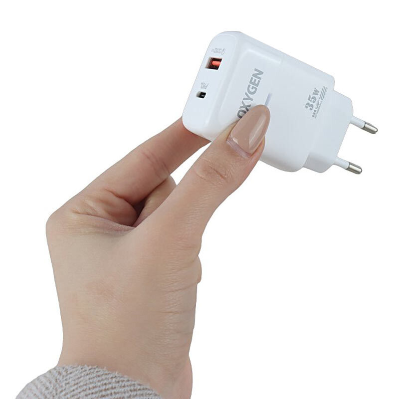 شارژر دیواری 35 وات اکسیژن CH-4 QC3.0 PD 3A