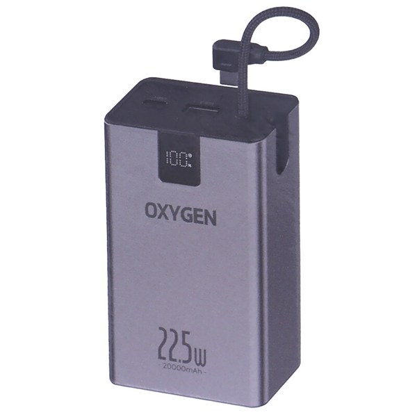 پاور بانک فست شارژ اکسیژن OX-160 PD 22.5W ظرفیت 20000 میلی آمپر ساعت