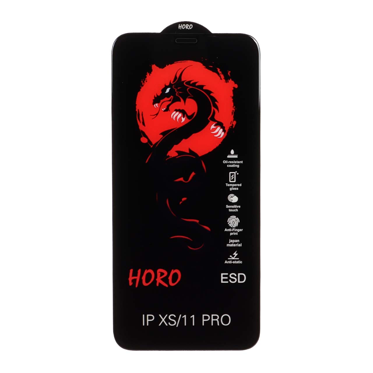 محافظ صفحه نمایش شیشه ای Full Cover ESD Horo مدل Apple iPhone 11 Pro / iPhone XS / iPhone X