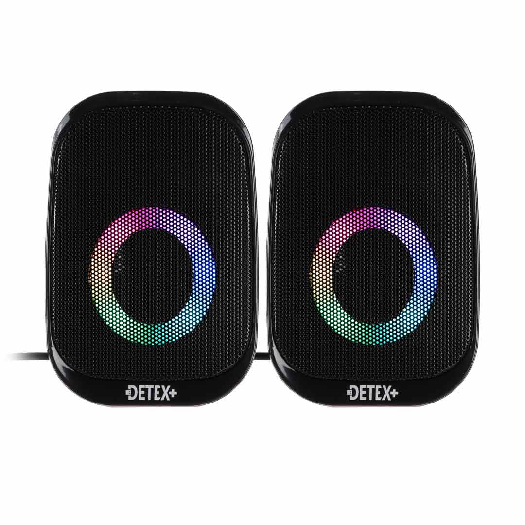 اسپیکر دوتکه رومیزی +DETEX مدل DS916 - مشکی