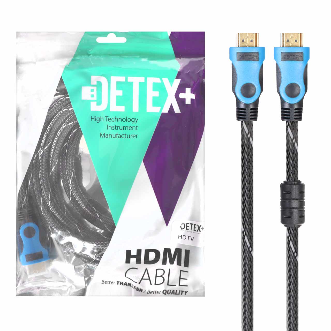کابل 3 متری DETEX+ HDMI - مشکی
