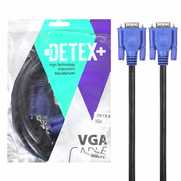 کابل 5 متری DETEX+ VGA 3+4 - مشکی