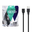 کابل افزایش طول 3 متری DETEX+ USB - مشکی