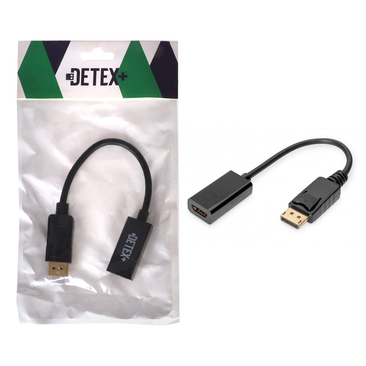 تبدیل DETEX+ DP To HDMI - مشکی