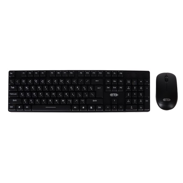 کیبورد و ماوس بی سیم +DETEX مدل DK705 - مشکی
