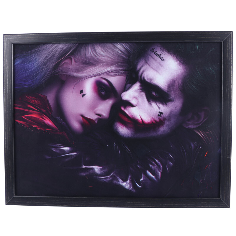 تابلو شاسی طرح Joker & Harley Quinn سایز 30*40 سانتی متر