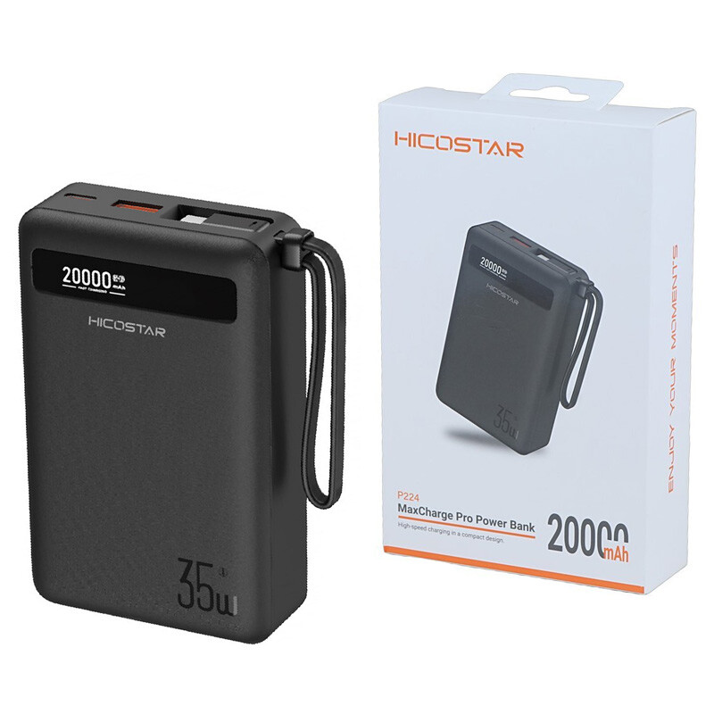 پاور بانک فست شارژ هایکو استار P224 PD 35W ظرفیت 20000 میلی آمپر ساعت