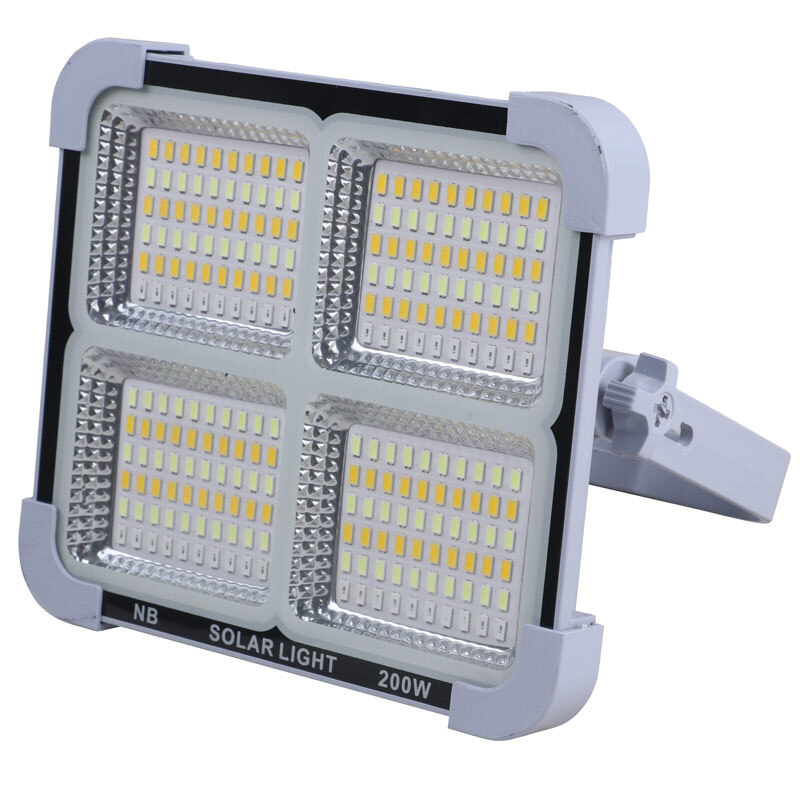 پروژکتور سیار ال ای دی 200 وات شارژی و پاور بانک خورشیدی Solar Light NB