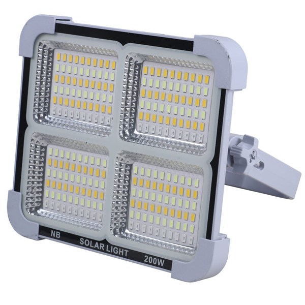 پروژکتور سیار ال ای دی 200 وات شارژی و پاور بانک خورشیدی Solar Light NB