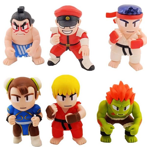 اکشن فیگور طرح Street Fighter کد 2167 بسته 6 عددی
