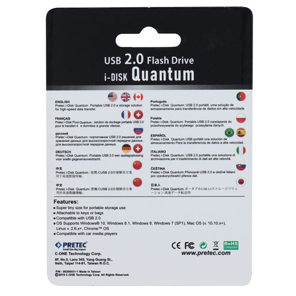 فلش 32 گیگ پرتک Pretec i-Disk Quantum