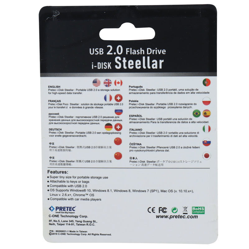 فلش 64 گیگ پرتک Pretec i-Disk Steellar