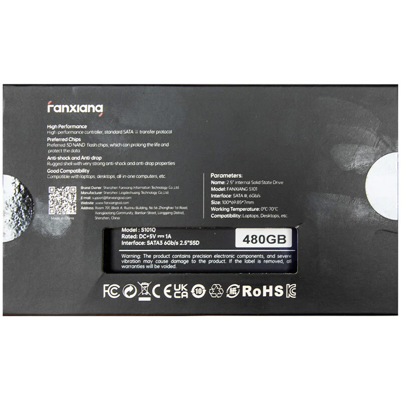 حافظه SSD فانشیانگ Fanxiang S101 480GB
