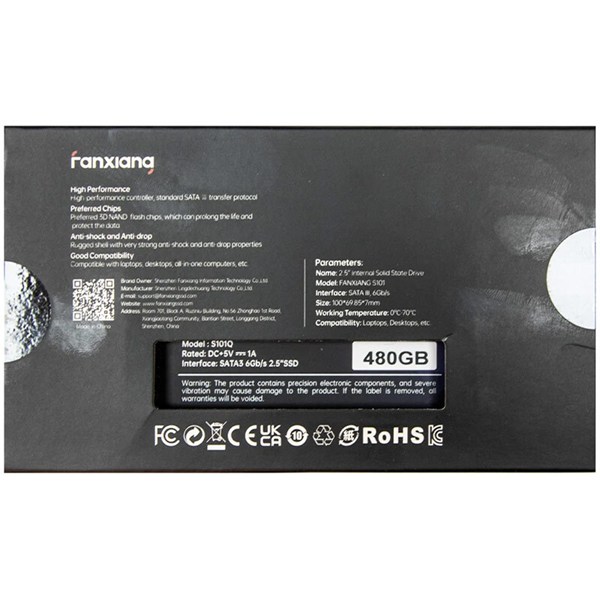 حافظه SSD فانشیانگ Fanxiang S101 480GB