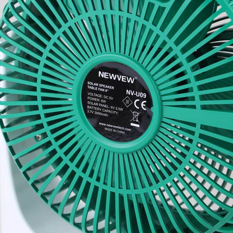 پنکه رومیزی خورشیدی Newvew NV-U09