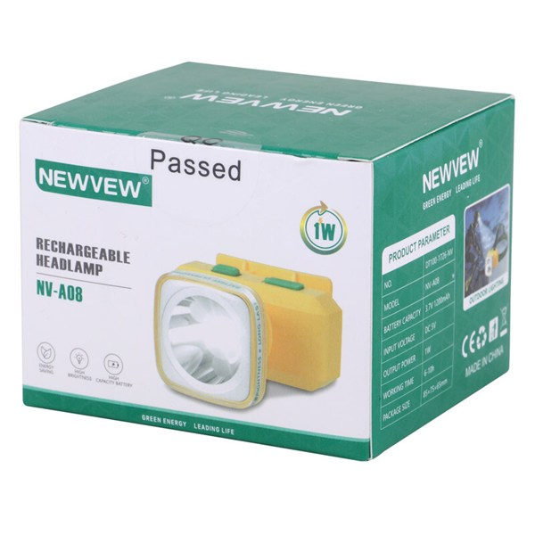 چراغ قوه پیشانی شارژی Newvew NV-A08