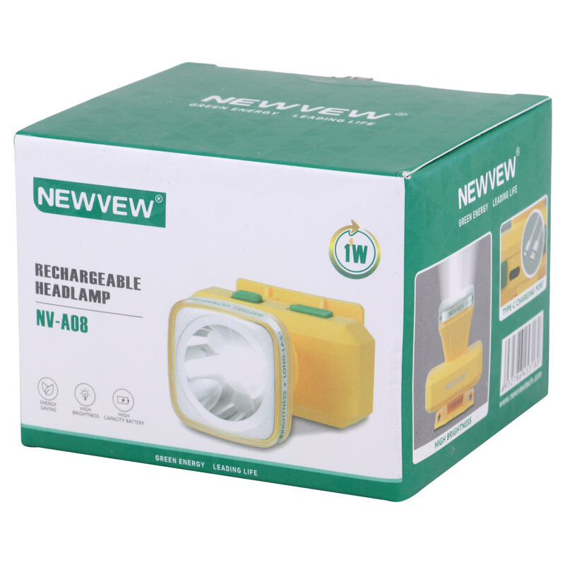 چراغ قوه پیشانی شارژی Newvew NV-A08