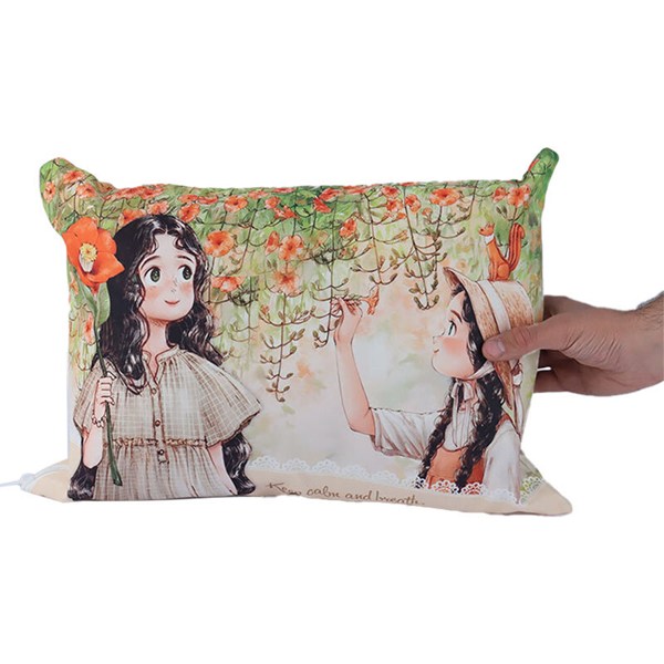بالش فانتزی پارسام طرح دختر جنگل سایز 24*35 سانتی متر