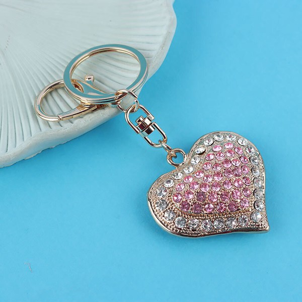 جاکلیدی فلزی طرح قلب نگین دار کد NE5