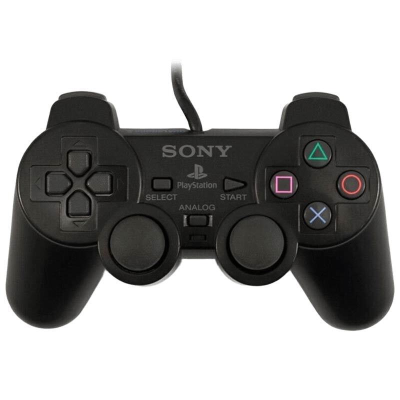 دسته بازی تک شوکدار Sony PS2 مشکی کد 2