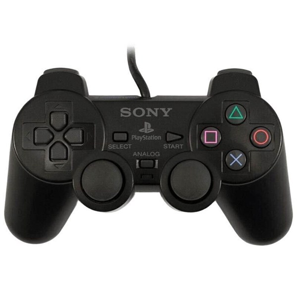 دسته بازی تک شوکدار Sony PS2 مشکی کد 2