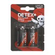 باتری سایز متوسط +Detex مدل Zinc Carbon R14P (بسته 2 عددی)