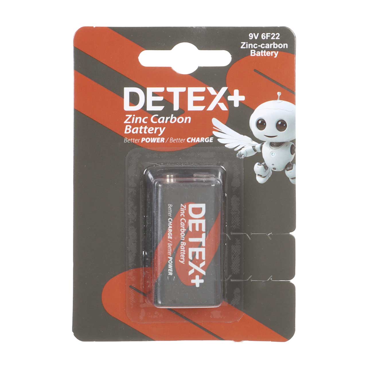 باتری کتابی +Detex مدل Zinc Carbon 6F22