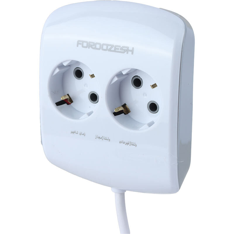 محافظ برق یخچال دیجیتال 2 خانه ارت دار فروزش Lotus LT200D با کابل 1.8 متری