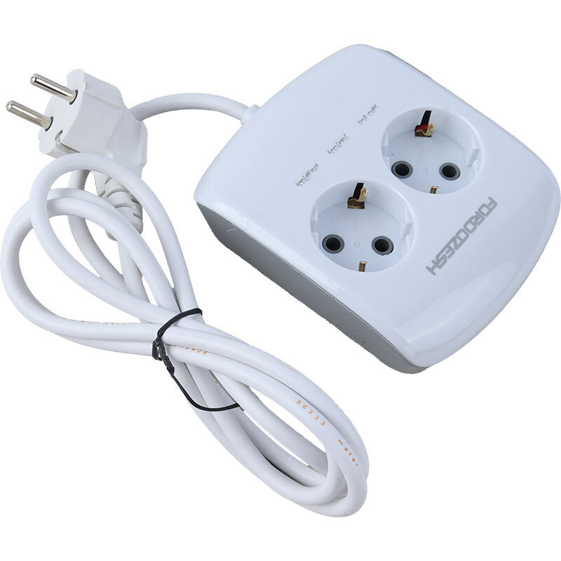 محافظ برق یخچال دیجیتال 2 خانه ارت دار فروزش Lotus LT200D با کابل 1.8 متری