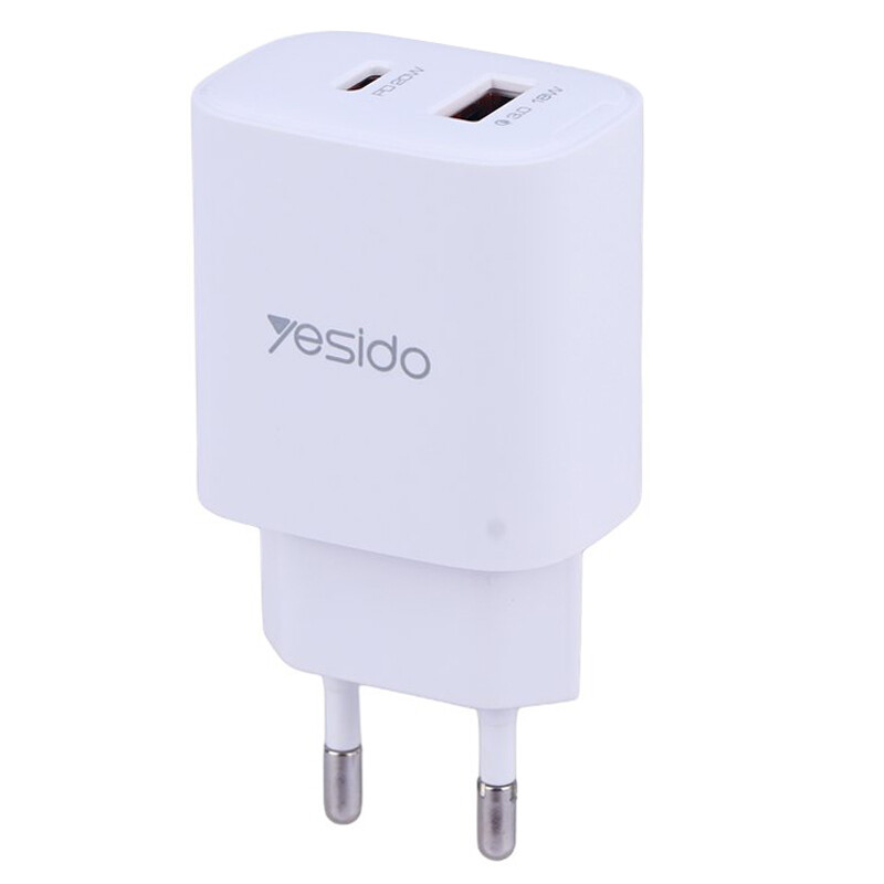 شارژر دیواری 20 وات یسیدو YC02E QC3.0 PD 3A