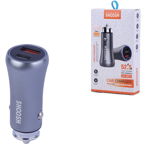 شارژر فندکی 30 وات شوش SH-801