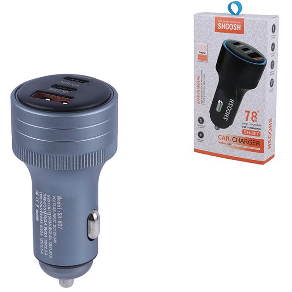 شارژر فندکی 30 وات شوش SH-807