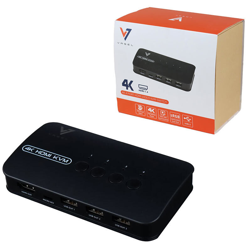 سوییچ KVM چهار پورت واصل VSL-HK401