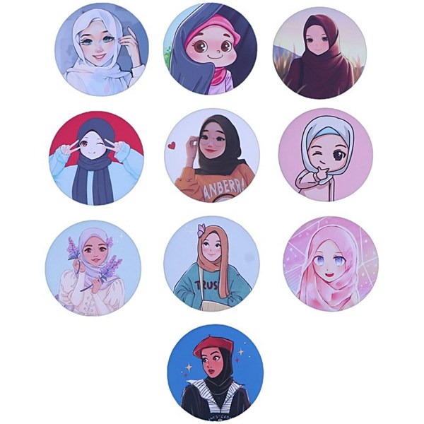 پیکسل سنجاقی دختران با حجاب