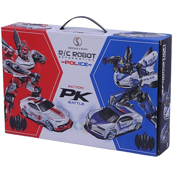 ماشین کنترلی شارژی تبدیل شونده Shengli Toys کد 668 بسته 2 عددی