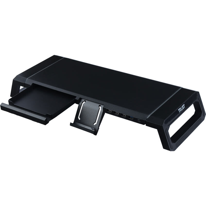 پایه زیر مانیتور و هاب 4 پورت USB تراست TDESK