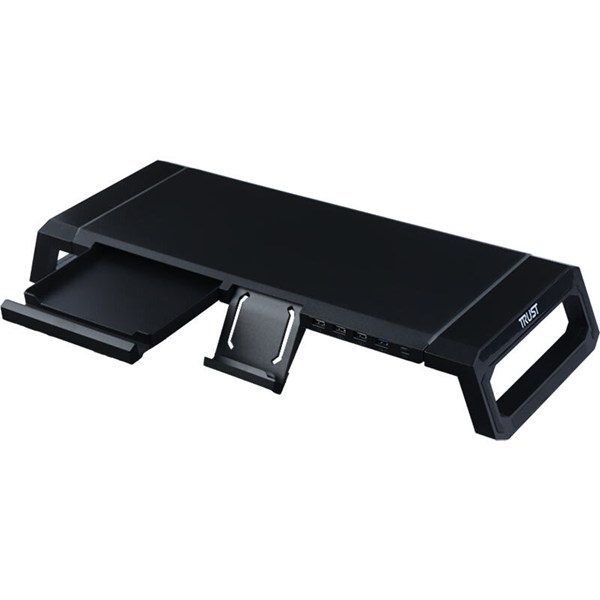 پایه زیر مانیتور و هاب 4 پورت USB تراست TDESK
