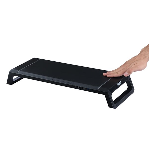 پایه زیر مانیتور و هاب 4 پورت USB تراست TDESK