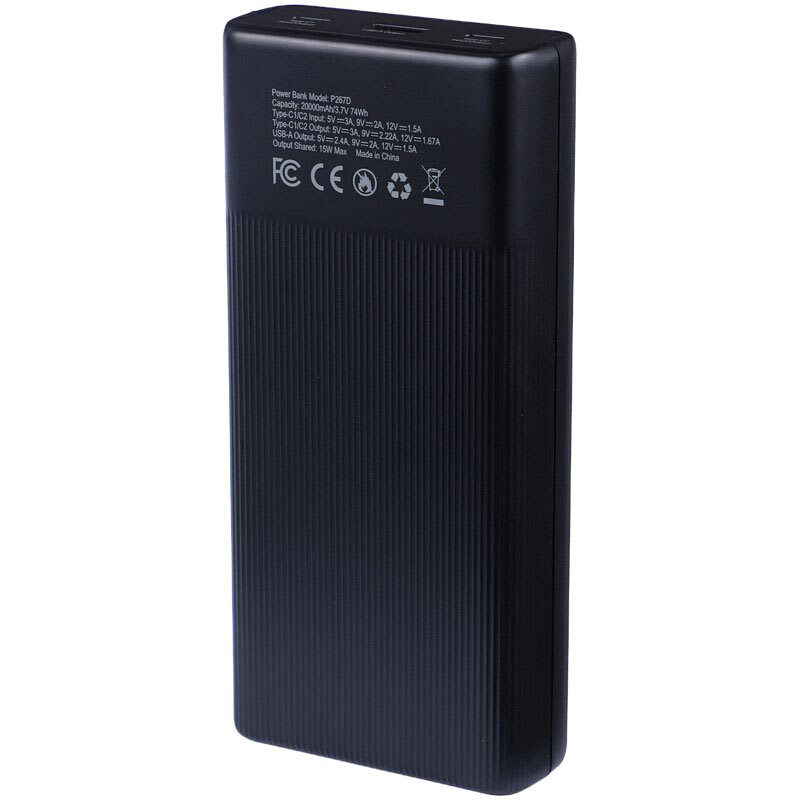 پاور بانک فست شارژ تراست P267D PD 20W ظرفیت 20000 میلی آمپر ساعت