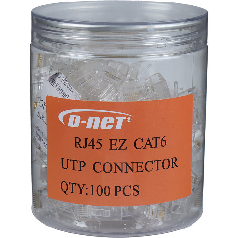 سوکت شبکه میان گذر D-Net RJ45 EZ Cat6