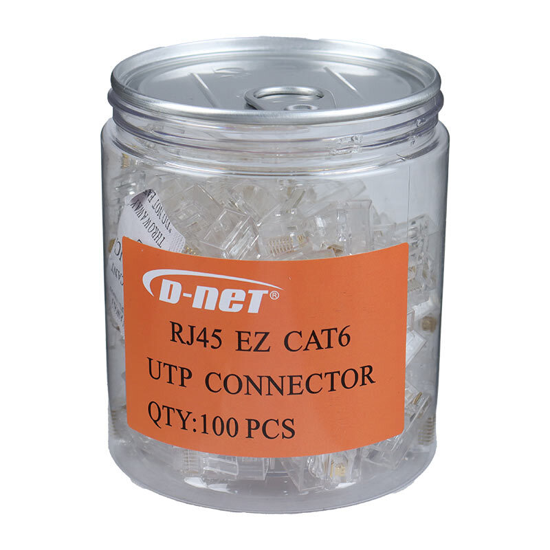 سوکت شبکه میان گذر D-Net RJ45 EZ Cat6