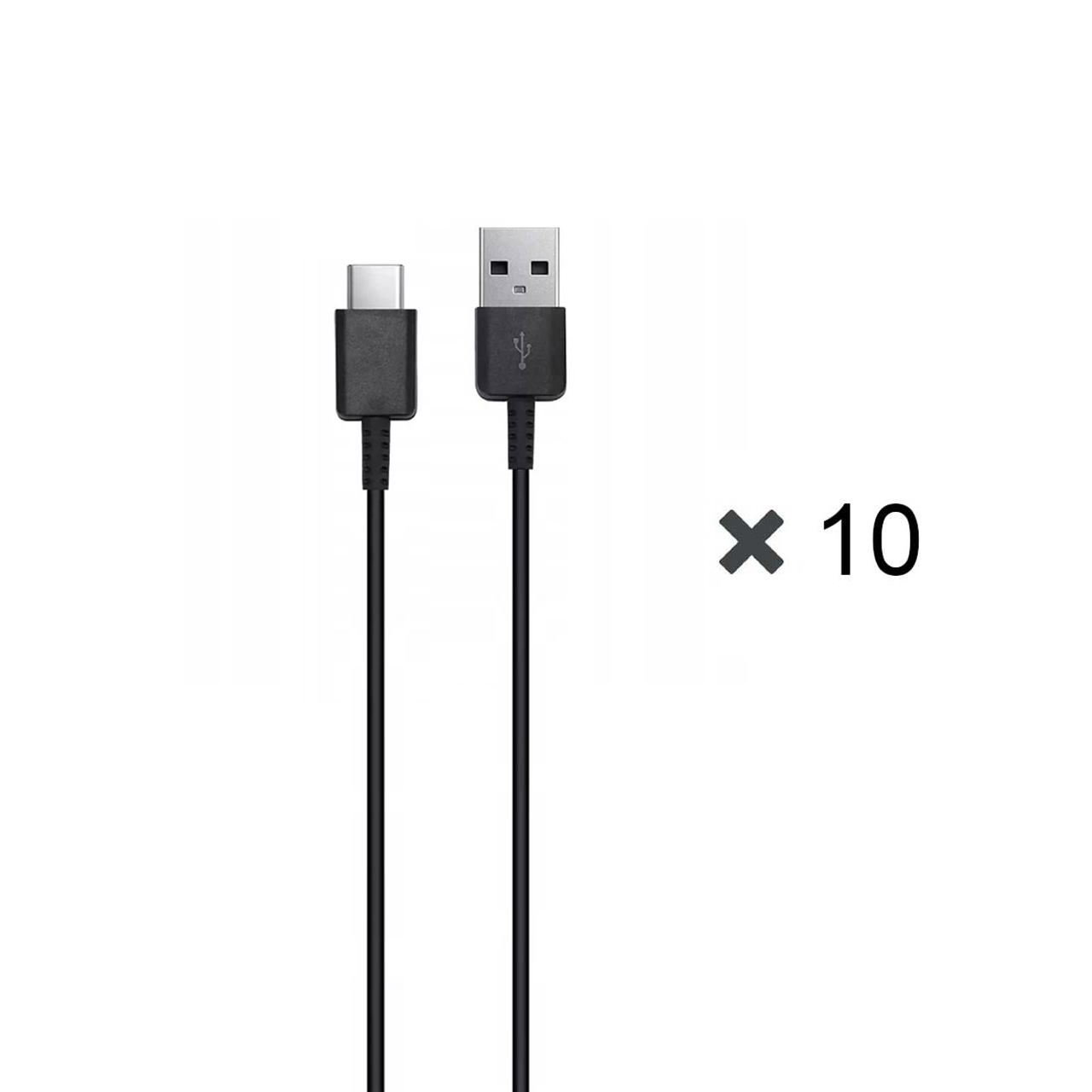 پک 10 عددی کابل شارژ SAMSUNG Type-C مدل EP-DG970 S10-CH - مشکی - DST (گارانتی شش ماهه)