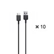 پک 10 عددی کابل شارژ SAMSUNG Type-C مدل EP-DG970 S10-CH - مشکی - DST (گارانتی شش ماهه)