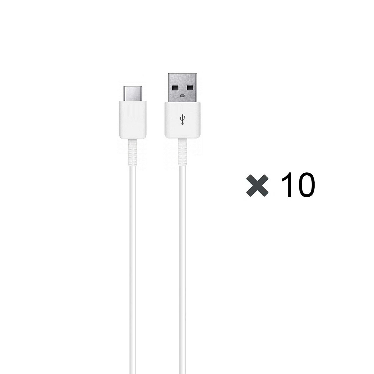 پک 10 عددی کابل شارژ SAMSUNG Type-C مدل EP-DG970 S10-CH - سفید - DST (گارانتی شش ماهه)
