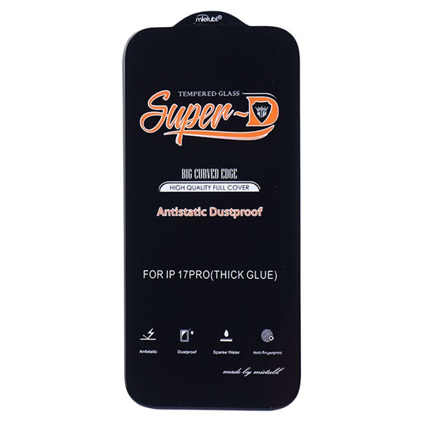گلس Super D آنتی استاتیک میتوبل آیفون iPhone 17 Pro