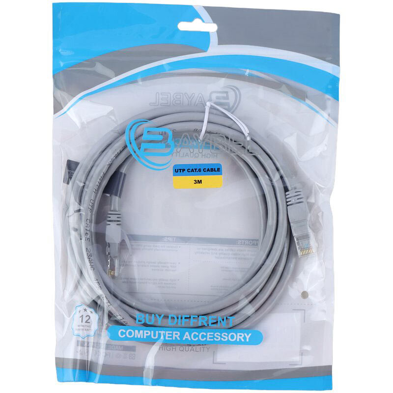 کابل شبکه Cat6 بایبل طول 3 متر