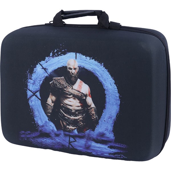 کیف کنسول بازی PS5 Slim طرح God of War کد 15 + نگهدارنده هدست
